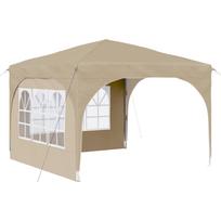 vidaXL Pop-up šventinis palapinė 290 x 290 x 245 cm Kreminė