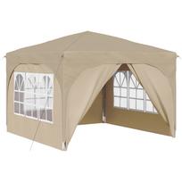 vidaXL Pop-up šventinis palapinė 290 x 290 x 245 cm Kreminė