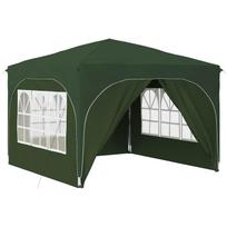 vidaXL Pop-up šventinis palapinė 290 x 290 x 245 cm Žalia