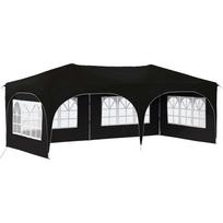 vidaXL Pop-up šventinis palapinė 575 x 288 x 245 cm Juoda