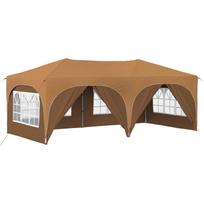 vidaXL Pop-up šventinis palapinė 575 x 288 x 245 cm Smėlio