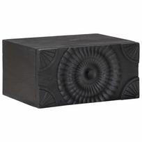 vidaXL Rankų darbo naktinė spintelė Juoda 40 x 30 x 20 cm