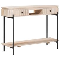 vidaXL Rankų darbo pabaigos stalas Balta 100 x 30 x 76 cm