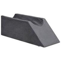 vidaXL Koja pagalvė 68 x 25 x 21,5 cm Tvirtas PU putos Pilka