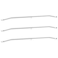 vidaXL Tentų laikiklis priekaboms 3 Sidabrinė 102-155 cm Aliuminis