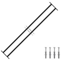 vidaXL Langų saugumo grotelės 176 x 30 cm Galvanizuotas plienas