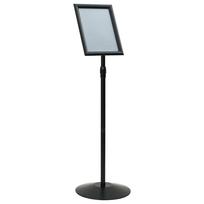 vidaXL Pedestalo plakato stovas a3 PVC ir Plienas Juoda