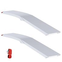 vidaXL Motociklo rampos 680 kg 2 vnt. Sidabro 680 kg Aliuminis