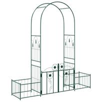 vidaXL Sodo arka Žalia 203 x 50 x 218 cm Plienas