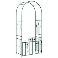 vidaXL Sodo arka Žalia 102 x 50 x 218 cm Plienas
