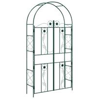 vidaXL Sodo arka Žalia 115 x 37 x 226 cm Plienas