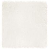 vidaXL Dirbtinio avių kailio kilimas TAFALLA Balta 120 x 120 cm