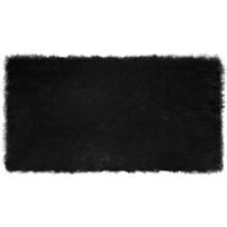 vidaXL Dirbtinio avių kailio kilimas TAFALLA Juoda 80 x 150 cm