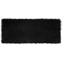 vidaXL Dirbtinio avių kailio kilimas TAFALLA Juoda 80 x 200 cm