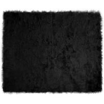 vidaXL Dirbtinio avių kailio kilimas TAFALLA Juoda 200 x 280 cm