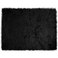 vidaXL Dirbtinio avių kailio kilimas TAFALLA Juoda 240 x 340 cm