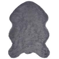 vidaXL Dirbtinio avių kailio kilimas TAFALLA Antracito 60 x 90 cm