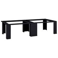 vidaXL Skalbyklės pjedestalas 2 vnt. Juodas 127 x 54,5 x 32,5 cm