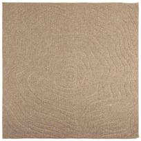 vidaXL Vidaus ir lauko kilimas AGIRA Natūrali 120 x 120 cm Poliesteris