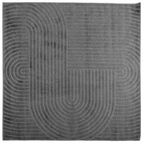 vidaXL Vidaus ir lauko kilimas PALMERAS Antracitas 120 x 120 cm