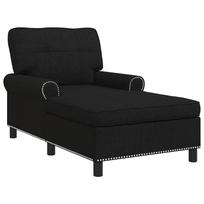 vidaXL Gultas Juodas audinys 91 x 157 x 91 cm
