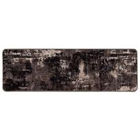 vidaXL Kilimėlis MARSA Juoda ir Balta 50 x 400 cm Poliesteris ir PVC
