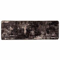 vidaXL Kilimėlis MARSA Juoda ir Balta 80 x 250 cm Poliesteris ir PVC