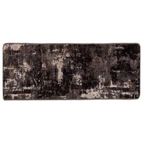 vidaXL Kilimėlis MARSA Juoda ir Balta 100 x 250 cm Poliesteris ir PVC