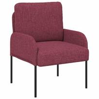 vidaXL Sofos su pagalve 55cm Vyno raudona fanera