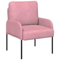 vidaXL Sofos su pagalve 55cm Rožinė fanera