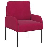 vidaXL Sofos su pagalve 55cm Vyno raudona fanera