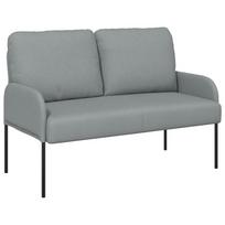 vidaXL Sofos su pagalve 110cm Šviesiai pilka fanera