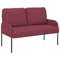 vidaXL Sofos su pagalve 110cm Vyno raudona fanera