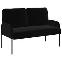 vidaXL Sofos su pagalve 110cm Juoda fanera