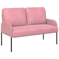 vidaXL Sofos su pagalve 110cm Rožinė fanera