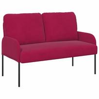 vidaXL Sofos su pagalve 110cm Vyno raudona fanera