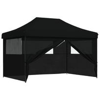 vidaXL Šventės palapinė 279 x 410 x 315 cm Juoda Oksfordo audinys