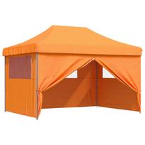 vidaXL Šventės palapinė 279 x 410 x 315 cm Oranžinė Oksfordo audinys