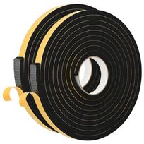 vidaXL Savigautinė putų juosta 2 vnt. Juoda 20mm x 5m CR putplastis