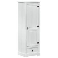 vidaXL Spintos Balta 55 x 50 x 170 cm Kietos pušies mediena