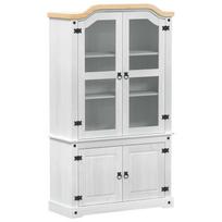 vidaXL Išdėstymo spinta Balta 103.5 x 42 x 180 cm