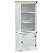 vidaXL Aukštas spintelė Balta 74 x 38 x 170 cm Kietos pušies mediena