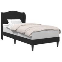 vidaXL Lovos rėmas su galvūgalio Juoda 80 x 200 cm Aksomas