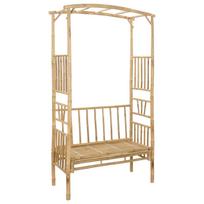 vidaXL Sodo arka su suoliuku 115 x 50 x 205 cm Bambukas