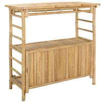 vidaXL Lauko baro stalas Natūrali 110 x 50 x 105 cm Bambukas
