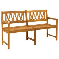 vidaXL Lauko suolas 2 -vietis 150 x 56 x 90 cm Kietos akacijos mediena