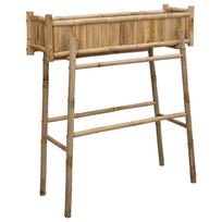 vidaXL Sodo vazonas su laikikliu Natūrali 100 x 38 x 114 cm Bambukas