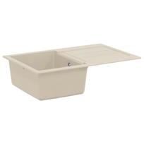vidaXL Kriauklė Smėlio 780 x 500 mm 80% Kvarcas ir 20% Derva