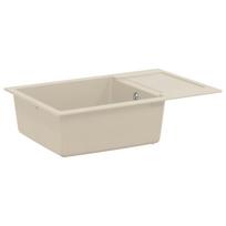 vidaXL Kriauklė Smėlio 780 x 500 mm 80% Kvarcas ir 20% Derva