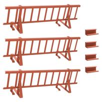 vidaXL Stogo sniego sargas Raudona 300 x 29,5 x 34,5 cm Plienas